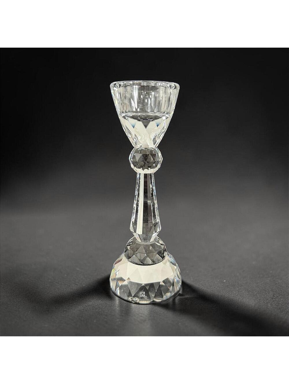 Rare Swarovski Crystal Candlestick In Original Box 5.5" - 2 available - 10243